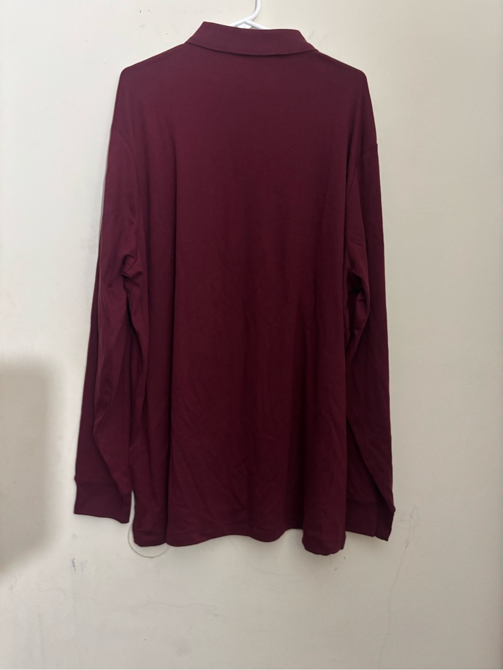 Polo Ralph Lauren Men's Long-Sleeve Polo Shirt - Burgundy Size 2XL - Picture 2 of 13